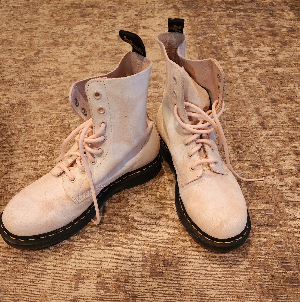 Pink Tie Dye Dr. Martens 9 Women